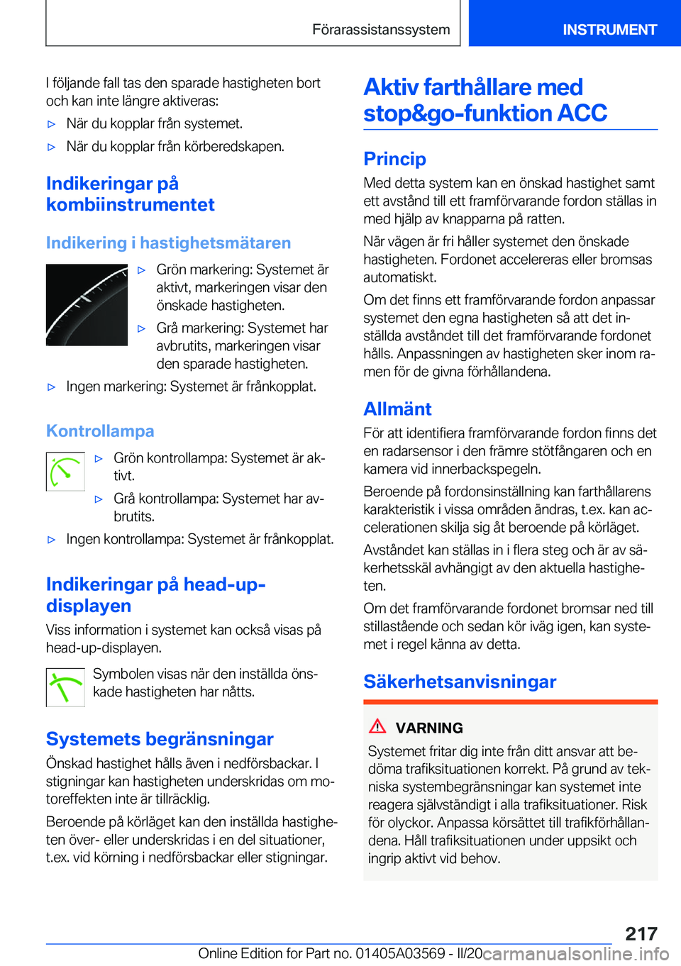 BMW X3 PLUG IN HYBRID 2020  InstruktionsbÖcker (in Swedish) �I��f�