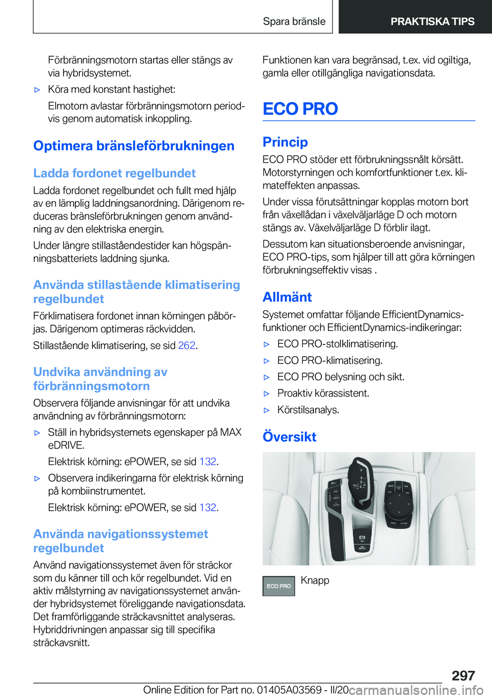 BMW X3 PLUG IN HYBRID 2020  InstruktionsbÖcker (in Swedish) �F�