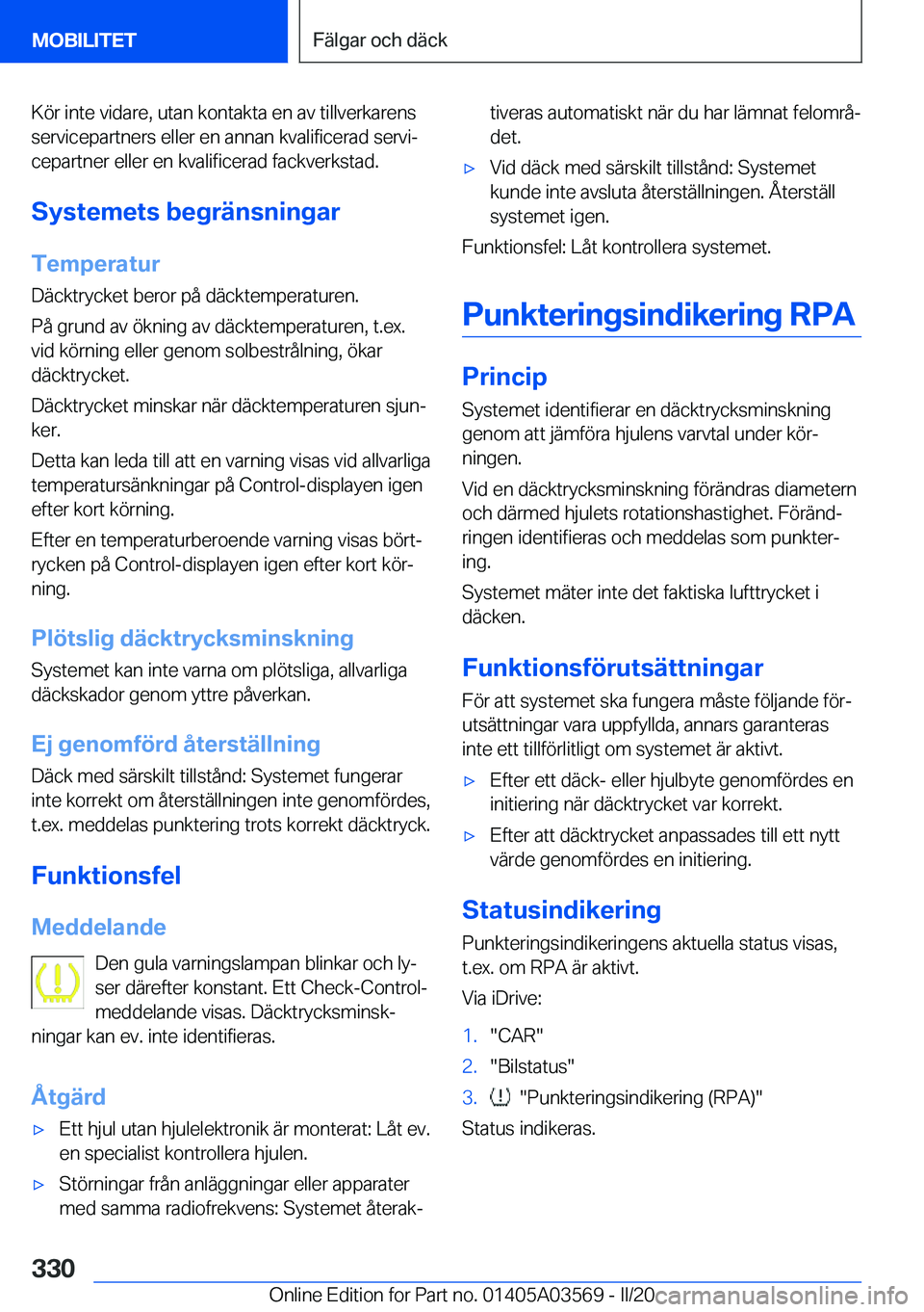 BMW X3 PLUG IN HYBRID 2020  InstruktionsbÖcker (in Swedish) �K�