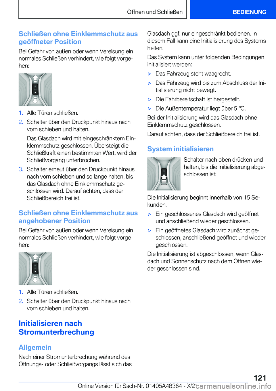 BMW X4 2022  Betriebsanleitungen (in German) �S�c�h�l�i�e�