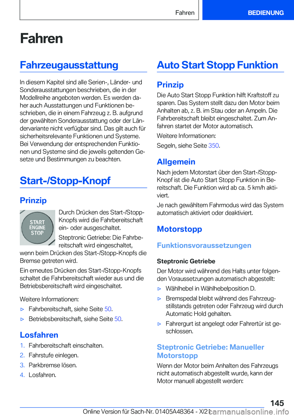 BMW X4 2022  Betriebsanleitungen (in German) �F�a�h�r�e�n�F�a�h�r�z�e�u�g�a�u�s�s�t�a�t�t�u�n�g
�I�n��d�i�e�s�e�m��K�a�p�i�t�e�l��s�i�n�d��a�l�l�e��S�e�r�i�e�n�-�,��L�