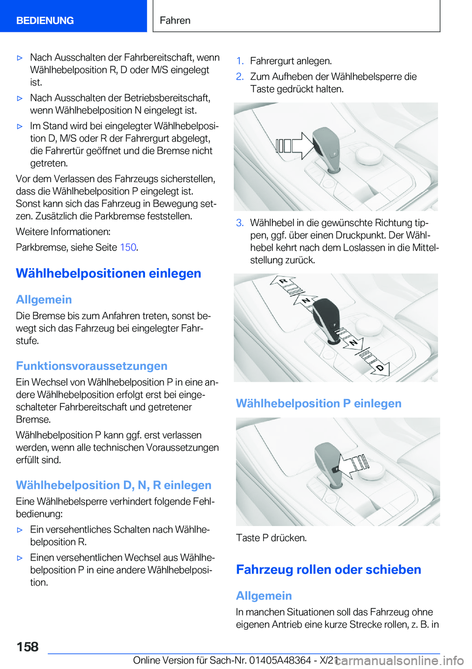 BMW X4 2022  Betriebsanleitungen (in German) x�N�a�c�h��A�u�s�s�c�h�a�l�t�e�n��d�e�r��F�a�h�r�b�e�r�e�i�t�s�c�h�a�f�t�,��w�e�n�n�W�