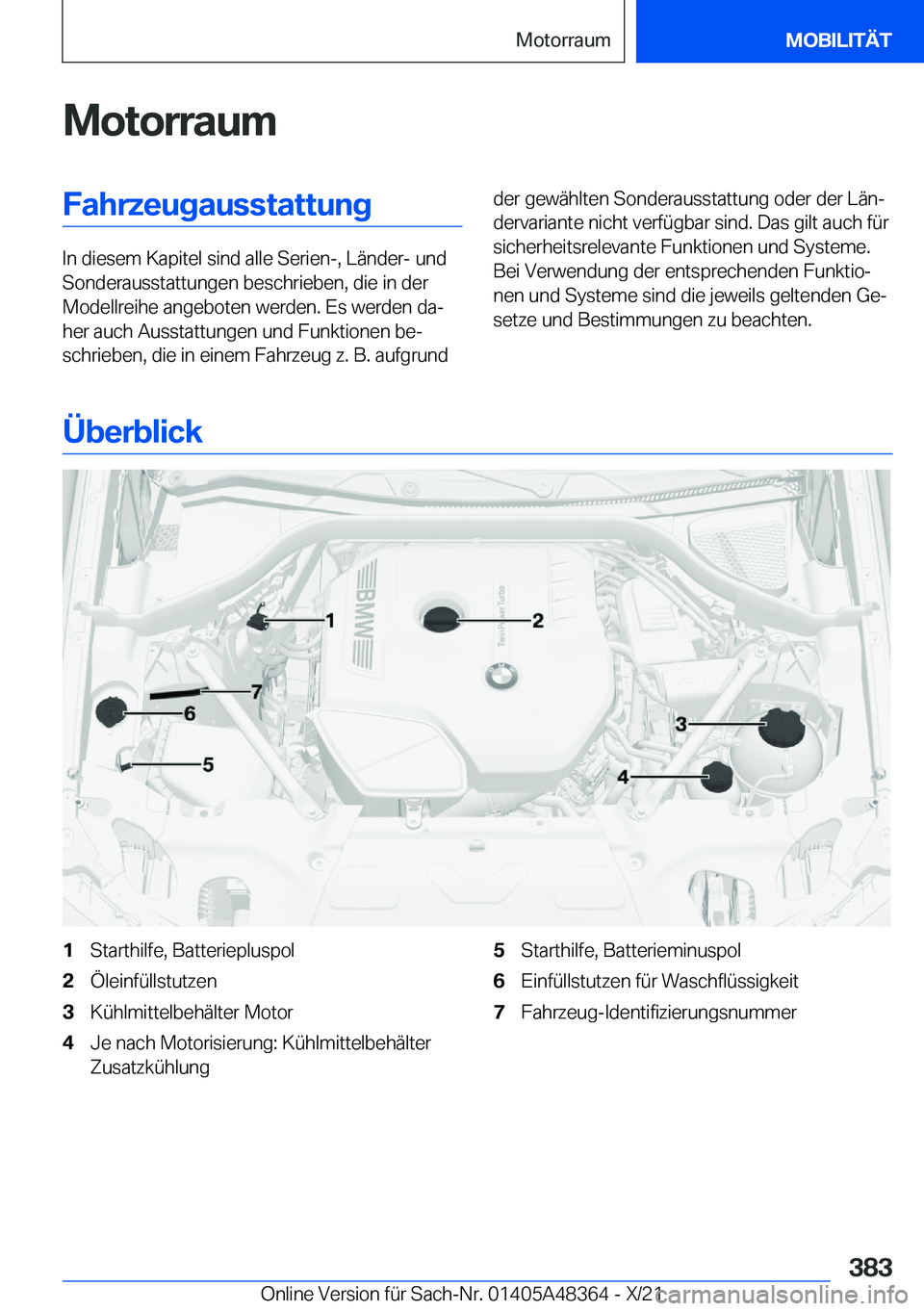 BMW X4 2022  Betriebsanleitungen (in German) �M�o�t�o�r�r�a�u�m�F�a�h�r�z�e�u�g�a�u�s�s�t�a�t�t�u�n�g
�I�n��d�i�e�s�e�m��K�a�p�i�t�e�l��s�i�n�d��a�l�l�e��S�e�r�i�e�n�-�,��L�
