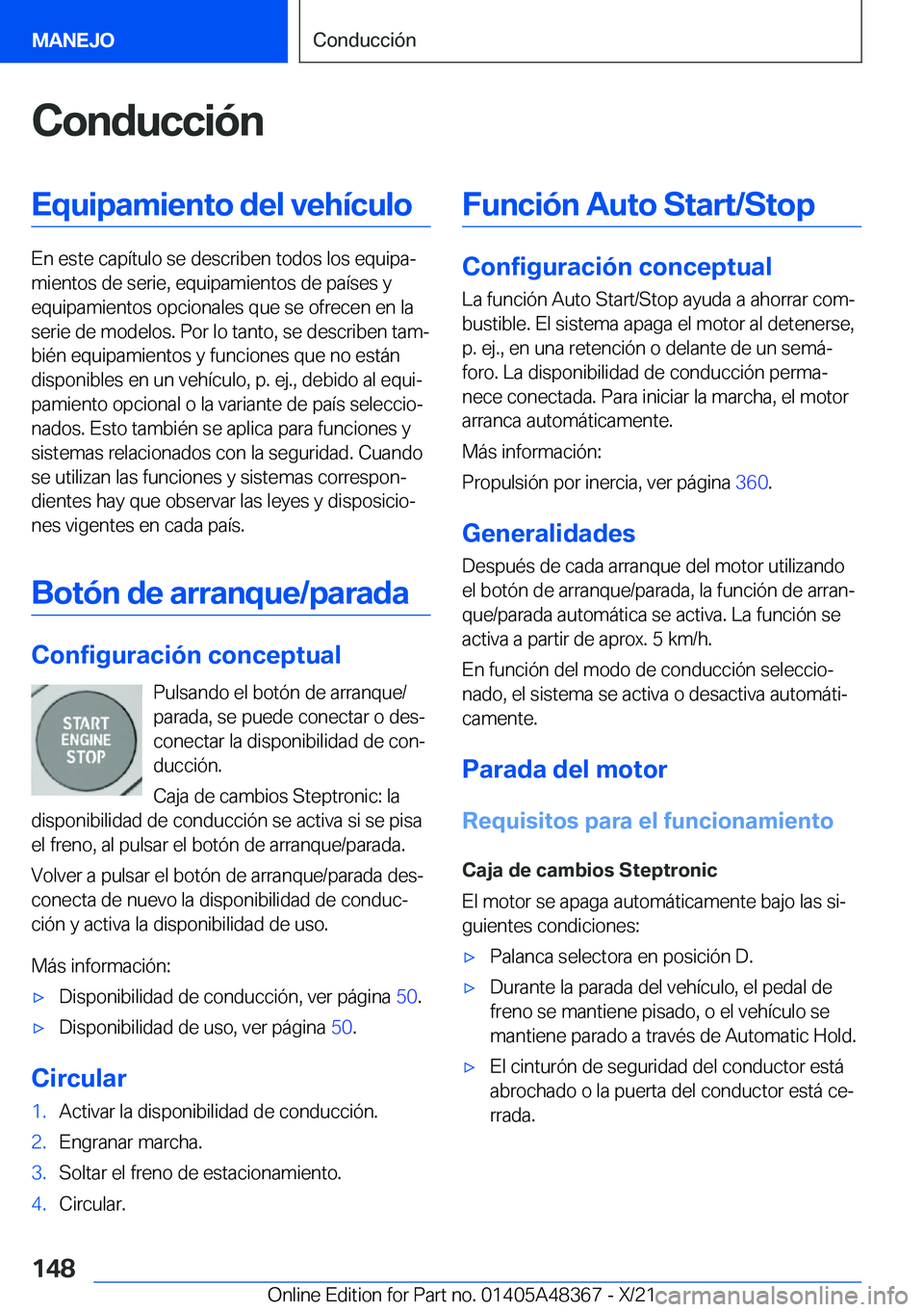 BMW X4 2022  Manuales de Empleo (in Spanish) �C�o�n�d�u�c�c�i�