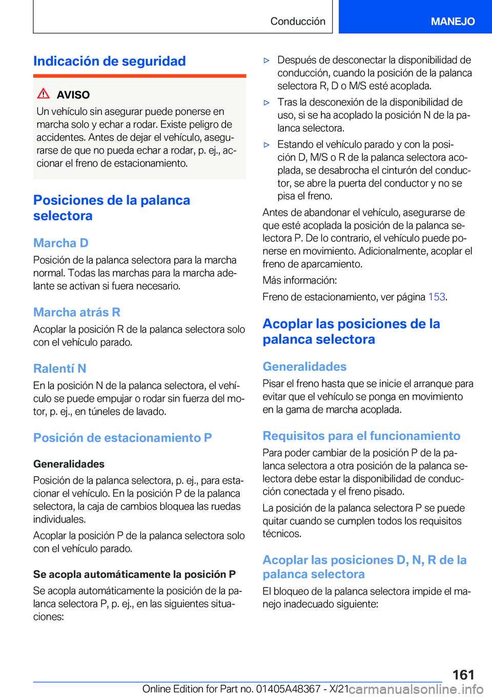 BMW X4 2022  Manuales de Empleo (in Spanish) �I�n�d�i�c�a�c�i�