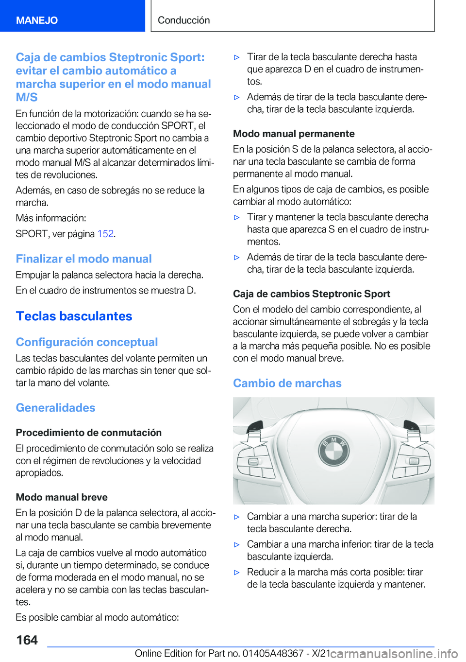 BMW X4 2022  Manuales de Empleo (in Spanish) �C�a�j�a��d�e��c�a�m�b�i�o�s��S�t�e�p�t�r�o�n�i�c��S�p�o�r�t�:
�e�v�i�t�a�r��e�l��c�a�m�b�i�o��a�u�t�o�m�
