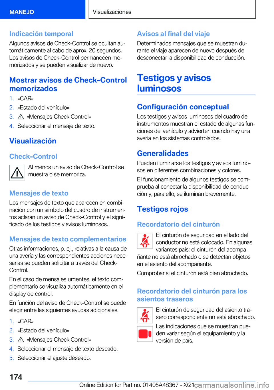 BMW X4 2022  Manuales de Empleo (in Spanish) �I�n�d�i�c�a�c�i�