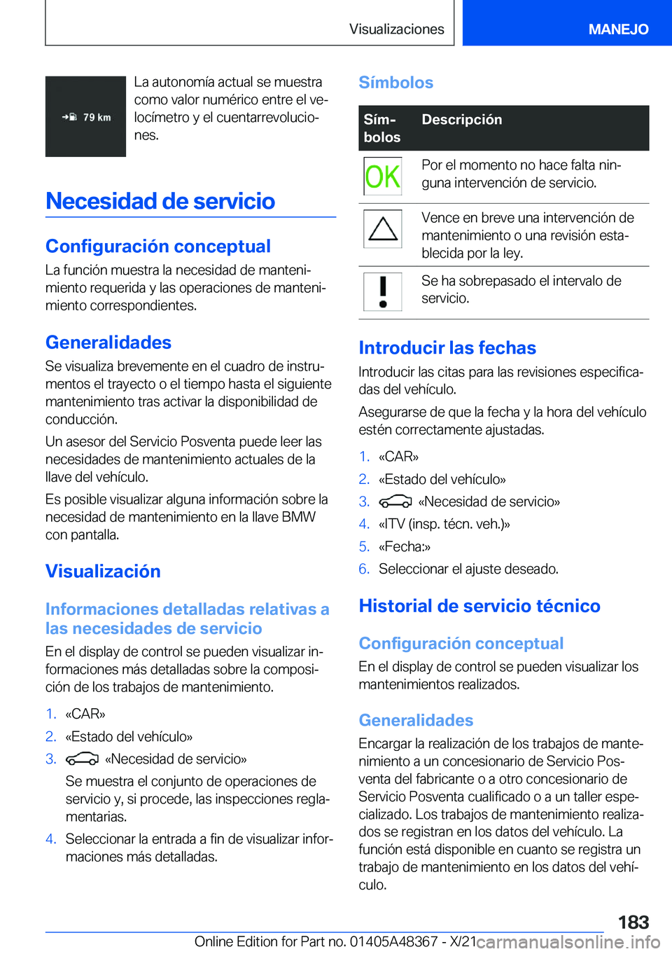 BMW X4 2022  Manuales de Empleo (in Spanish) �L�a��a�u�t�o�n�o�m�