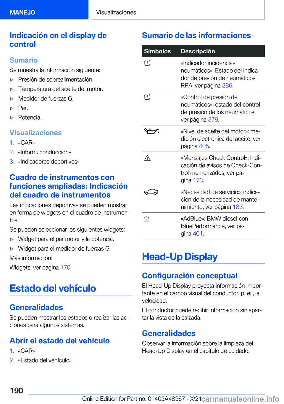 BMW X4 2022  Manuales de Empleo (in Spanish) �I�n�d�i�c�a�c�i�