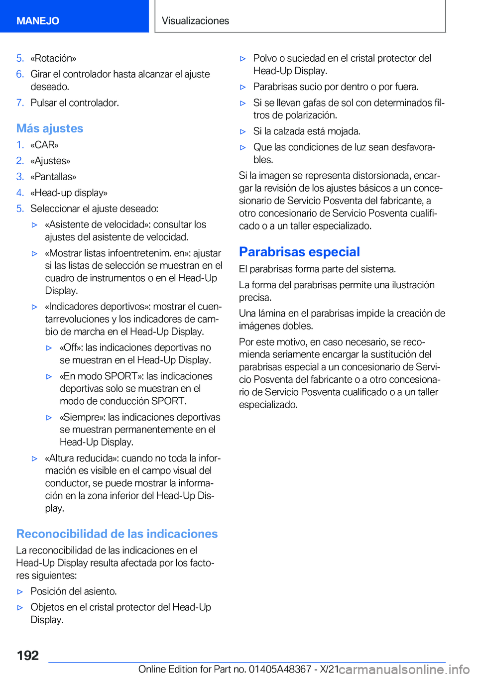 BMW X4 2022  Manuales de Empleo (in Spanish) �5�.�«�R�o�t�a�c�i�