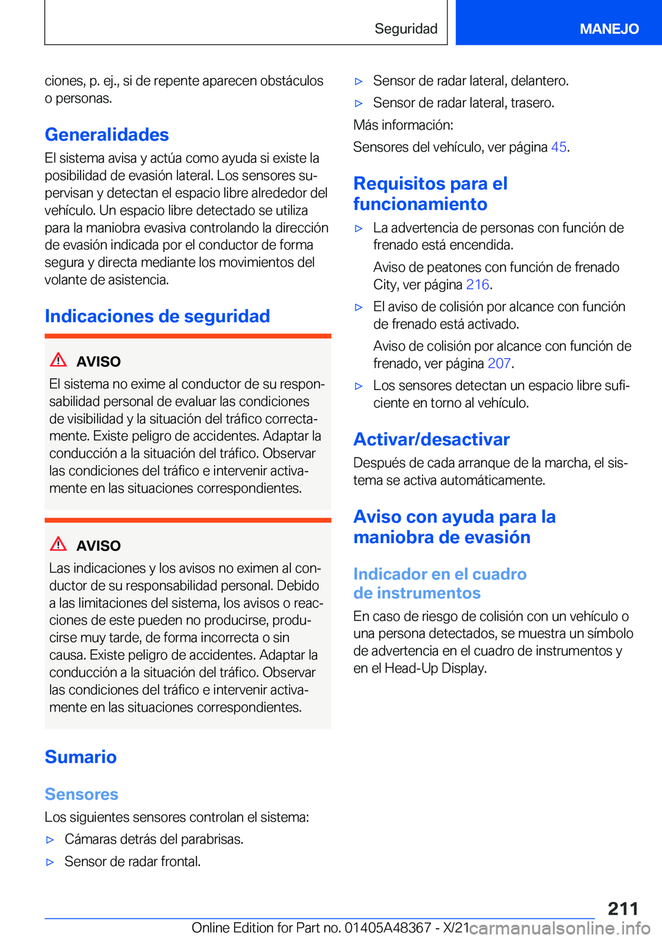 BMW X4 2022  Manuales de Empleo (in Spanish) �c�i�o�n�e�s�,��p�.��e�j�.�,��s�i��d�e��r�e�p�e�n�t�e��a�p�a�r�e�c�e�n��o�b�s�t�