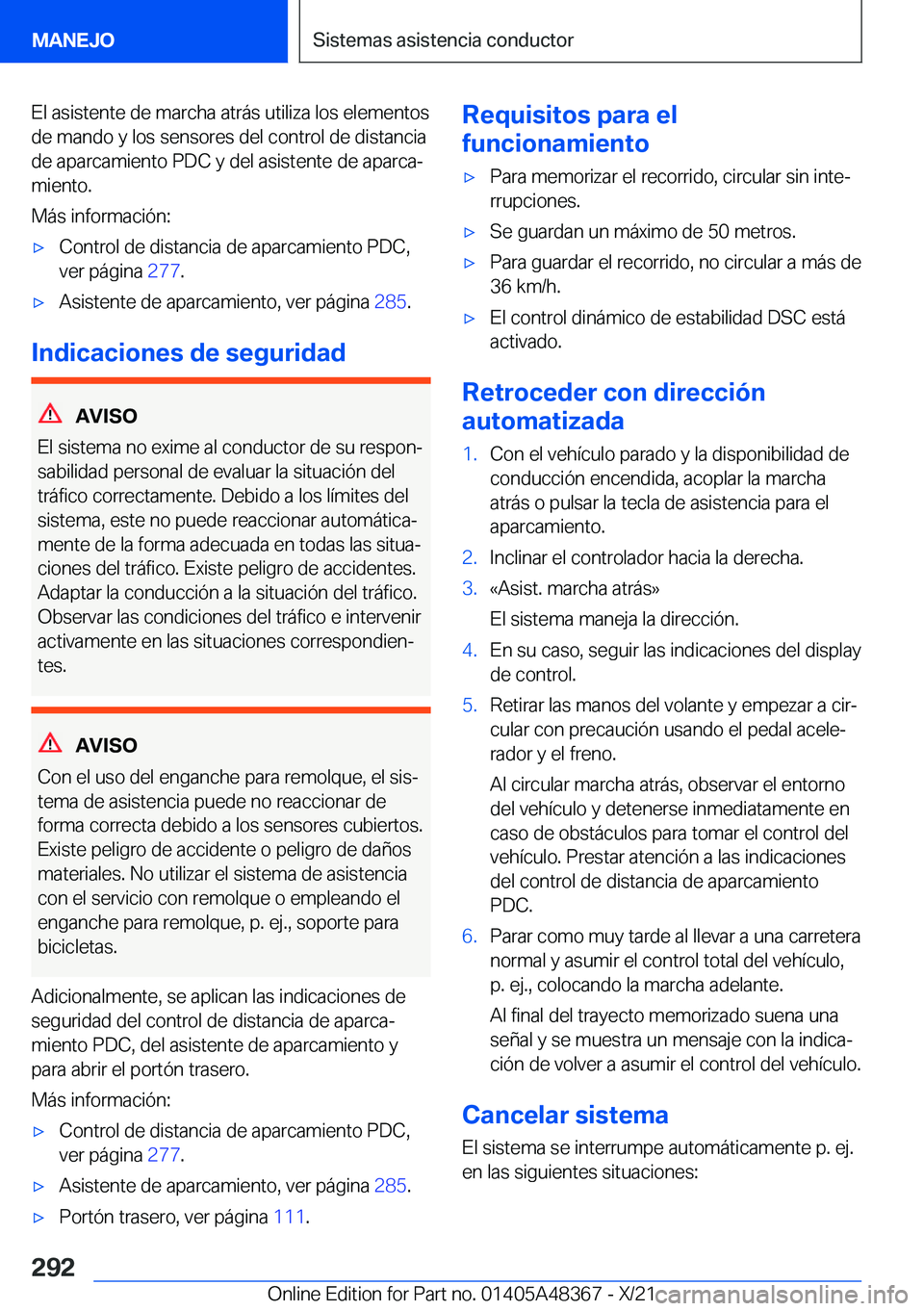 BMW X4 2022  Manuales de Empleo (in Spanish) �E�l��a�s�i�s�t�e�n�t�e��d�e��m�a�r�c�h�a��a�t�r�