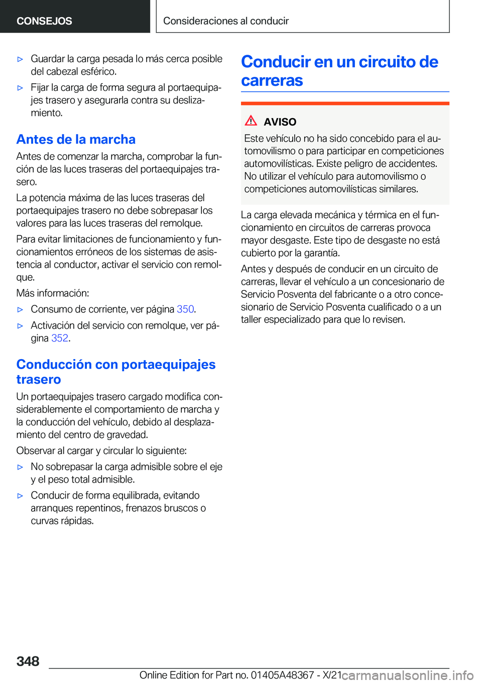 BMW X4 2022  Manuales de Empleo (in Spanish) x�G�u�a�r�d�a�r��l�a��c�a�r�g�a��p�e�s�a�d�a��l�o��m�