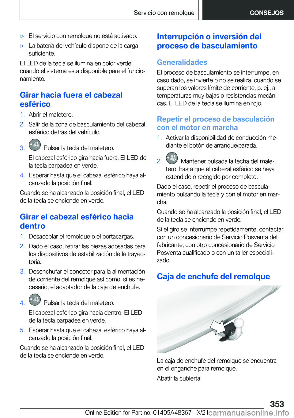 BMW X4 2022  Manuales de Empleo (in Spanish) x�E�l��s�e�r�v�i�c�i�o��c�o�n��r�e�m�o�l�q�u�e��n�o��e�s�t�