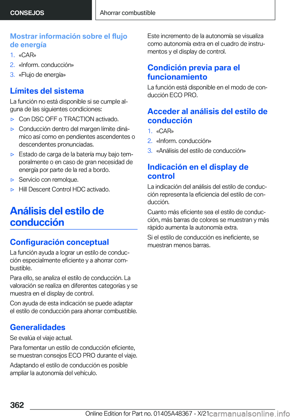 BMW X4 2022  Manuales de Empleo (in Spanish) �M�o�s�t�r�a�r��i�n�f�o�r�m�a�c�i�