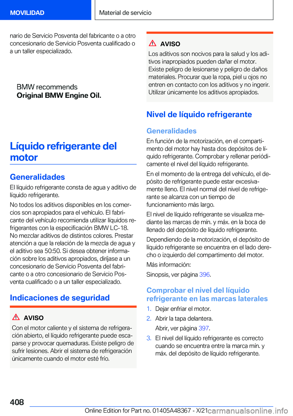 BMW X4 2022  Manuales de Empleo (in Spanish) �n�a�r�i�o��d�e��S�e�r�v�i�c�i�o��P�o�s�v�e�n�t�a��d�e�l��f�a�b�r�i�c�a�n�t�e��o��a��o�t�r�o�c�o�n�c�e�s�i�o�n�a�r�i�o��d�e��S�e�r�v�i�c�i�o��P�o�s�v�e�n�t�a��c�u�a�l�i�f�i�c�a�d�o��o
�a�