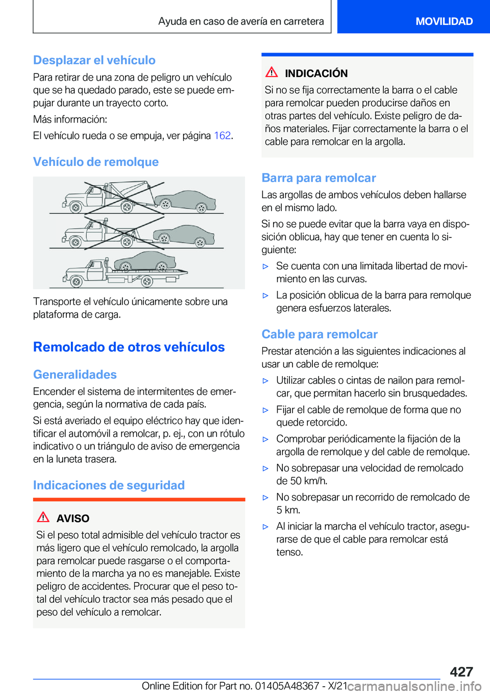 BMW X4 2022  Manuales de Empleo (in Spanish) �D�e�s�p�l�a�z�a�r��e�l��v�e�h�