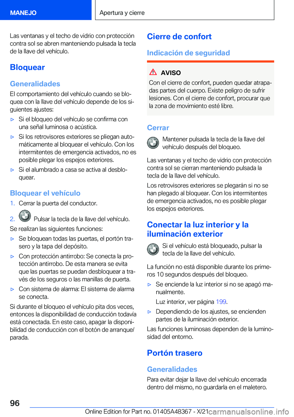 BMW X4 2022  Manuales de Empleo (in Spanish) �L�a�s��v�e�n�t�a�n�a�s��y��e�l��t�e�c�h�o��d�e��v�i�d�r�i�o��c�o�n��p�r�o�t�e�c�c�i�