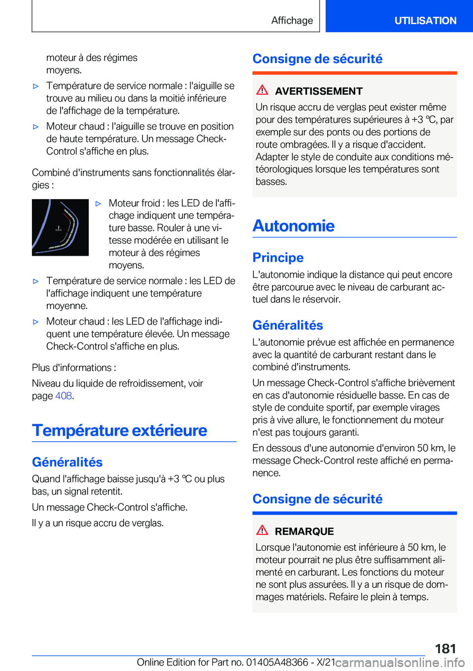 BMW X4 2022  Notices Demploi (in French) �m�o�t�e�u�r��