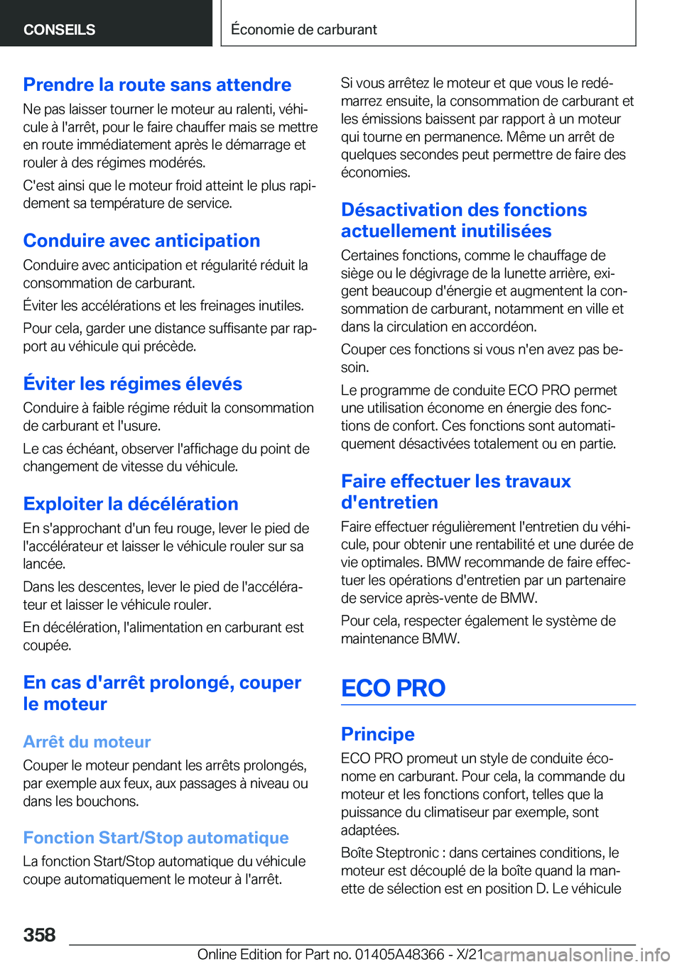 BMW X4 2022  Notices Demploi (in French) �P�r�e�n�d�r�e��l�a��r�o�u�t�e��s�a�n�s��a�t�t�e�n�d�r�e�N�e��p�a�s��l�a�i�s�s�e�r��t�o�u�r�n�e�r��l�e��m�o�t�e�u�r��a�u��r�a�l�e�n�t�i�,��v�é�h�ij
�c�u�l�e��