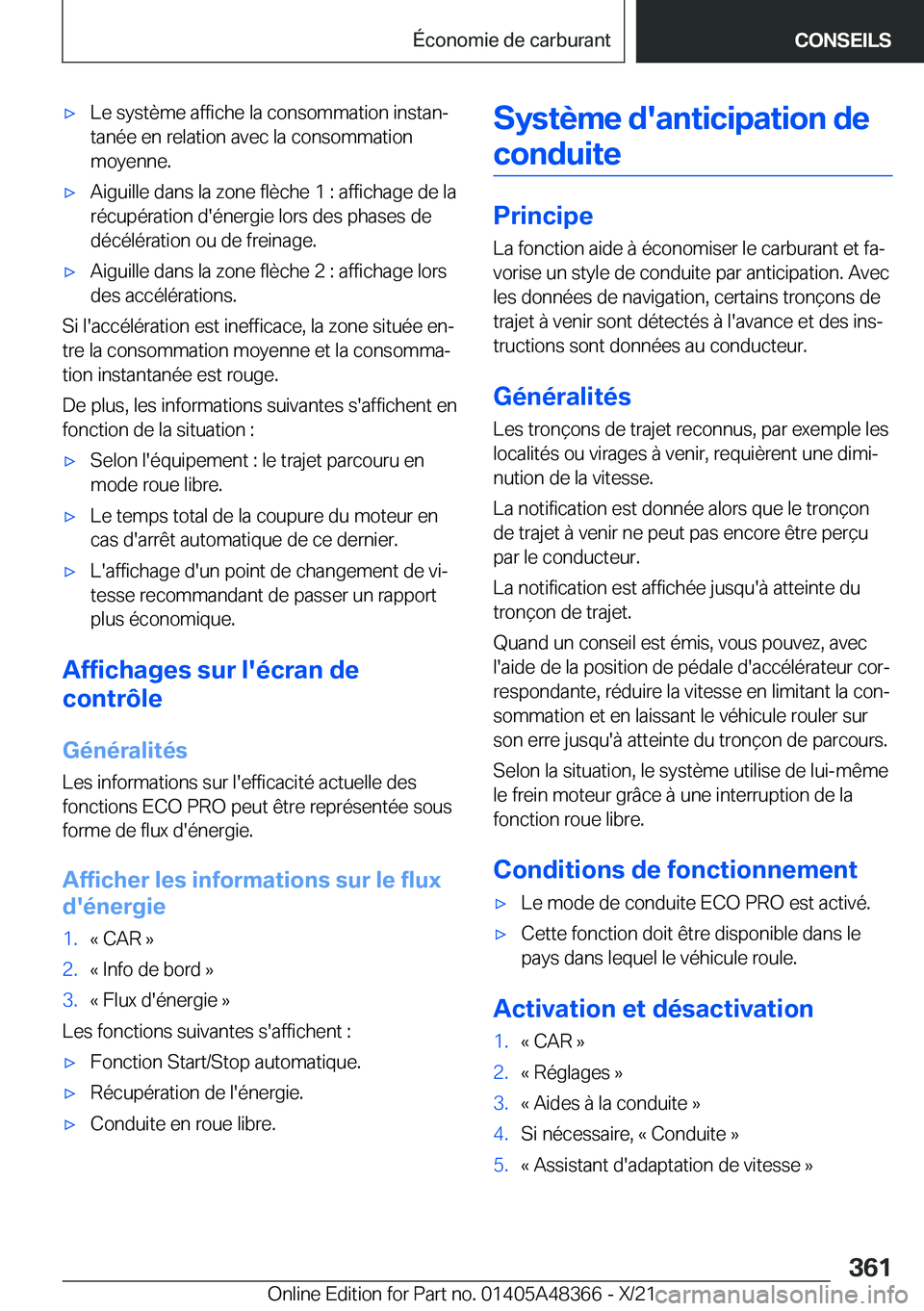 BMW X4 2022  Notices Demploi (in French) 'x�L�e��s�y�s�t�è�m�e��a�f�f�i�c�h�e��l�a��c�o�n�s�o�m�m�a�t�i�o�n��i�n�s�t�a�nj
�t�a�n�é�e��e�n��r�e�l�a�t�i�o�n��a�v�e�c��l�a��c�o�n�s�o�m�m�a�t�i�o�n
�m�o�y�e�n�n�e�.'x�A�i�g�u