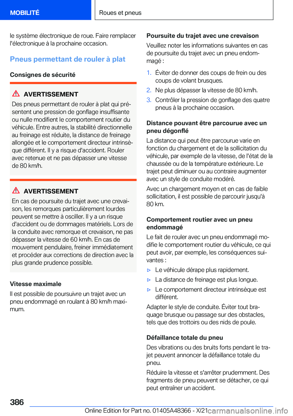 BMW X4 2022  Notices Demploi (in French) �l�e��s�y�s�t�è�m�e��é�l�e�c�t�r�o�n�i�q�u�e��d�e��r�o�u�e�.��F�a�i�r�e��r�e�m�p�l�a�c�e�r�l�'�é�l�e�c�t�r�o�n�i�q�u�e��