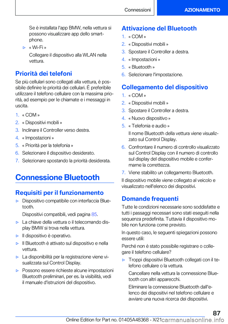 BMW X4 2022  Libretti Di Uso E manutenzione (in Italian) �S�e��è��i�n�s�t�a�l�l�a�t�a��l�'�a�p�p��B�M�W�,��n�e�l�l�a��v�e�t�t�u�r�a��s�i
�p�o�s�s�o�n�o��v�i�s�u�a�l�i�z�z�a�r�e��a�p�p��d�e�l�l�o��s�m�a�r�tª �p�h�o�n�e�.'x�«��W�i�-�F�
