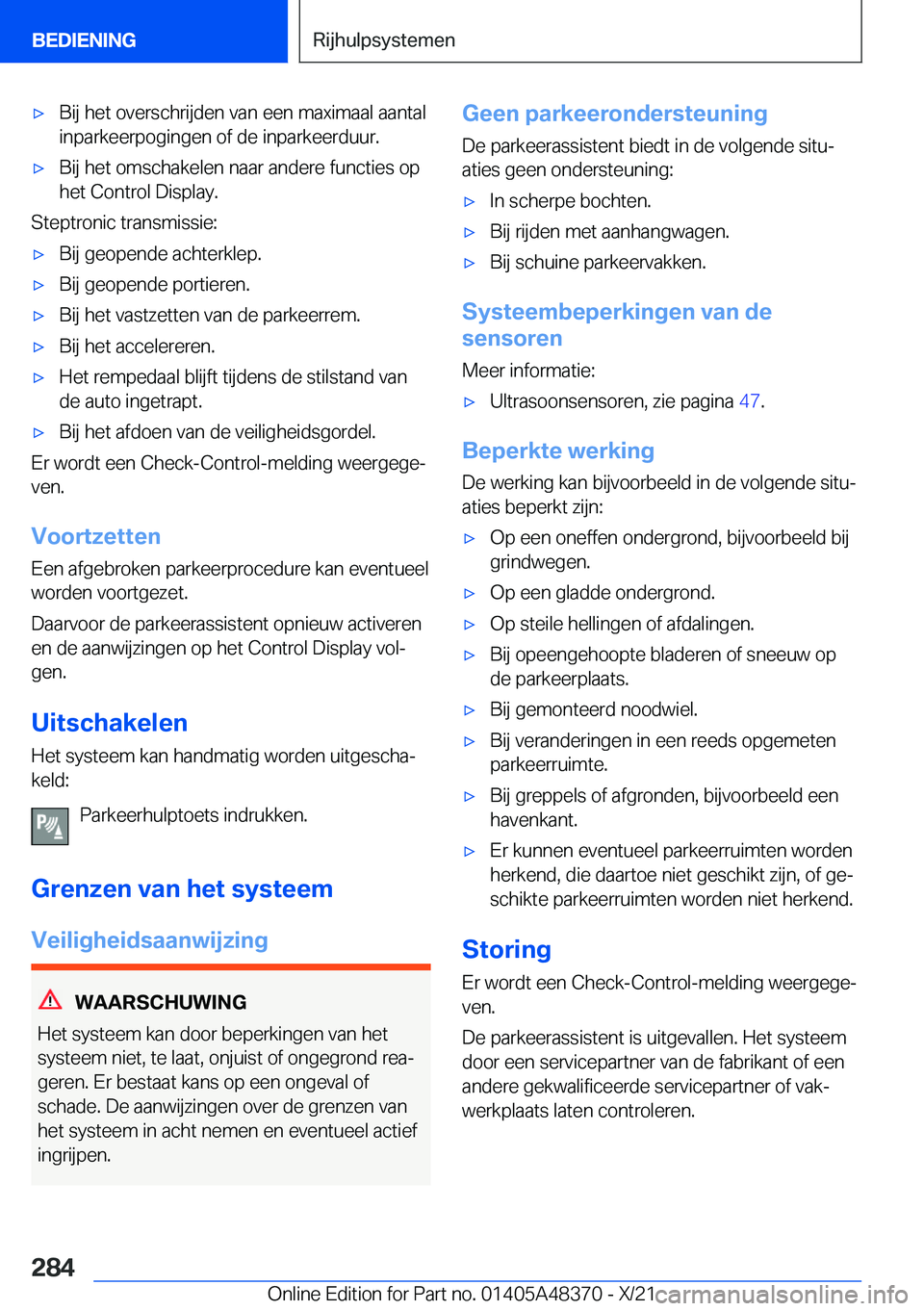 BMW X4 2022  Instructieboekjes (in Dutch) 'x�B�i�j��h�e�t��o�v�e�r�s�c�h�r�i�j�d�e�n��v�a�n��e�e�n��m�a�x�i�m�a�a�l��a�a�n�t�a�l�i�n�p�a�r�k�e�e�r�p�o�g�i�n�g�e�n��o�f��d�e��i�n�p�a�r�k�e�e�r�d�u�u�r�.'x�B�i�j��h�e�t��o�m�s