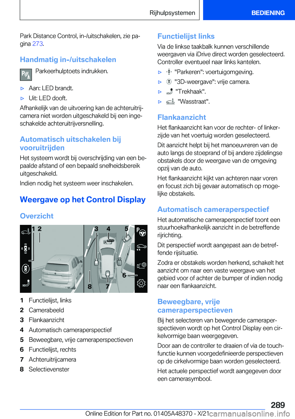 BMW X4 2022  Instructieboekjes (in Dutch) �P�a�r�k��D�i�s�t�a�n�c�e��C�o�n�t�r�o�l�,��i�n�-�/�u�i�t�s�c�h�a�k�e�l�e�n�,��z�i�e��p�aj�g�i�n�a� �2�7�3�.
�H�a�n�d�m�a�t�i�g��i�n�-�/�u�i�t�s�c�h�a�k�e�l�e�n �P�a�r�k�e�e�r�h�u�l�p�t�o�e�t�