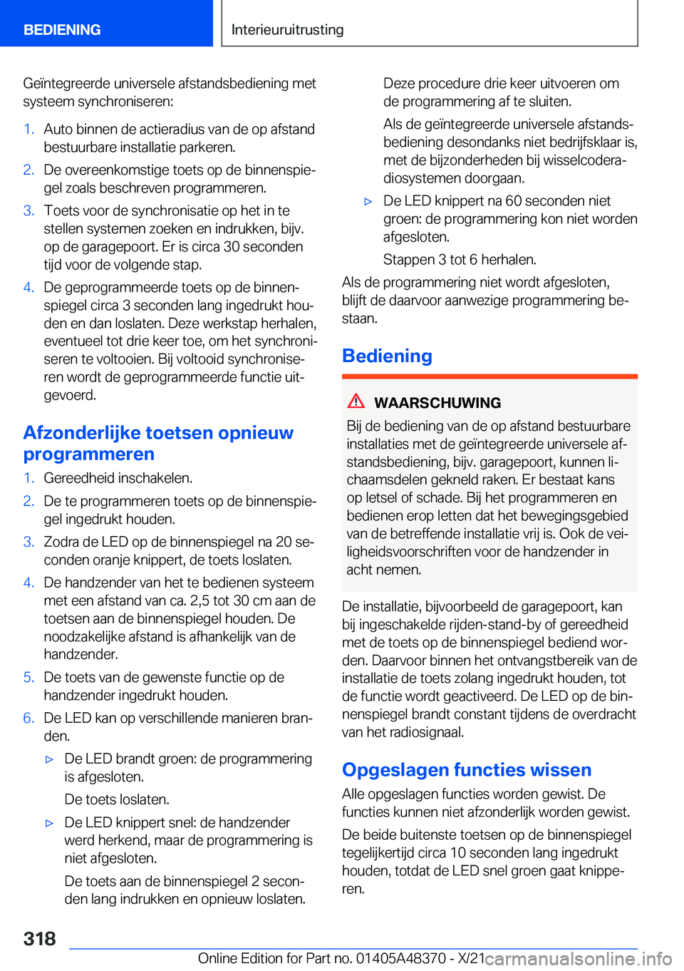 BMW X4 2022  Instructieboekjes (in Dutch) �G�e�
