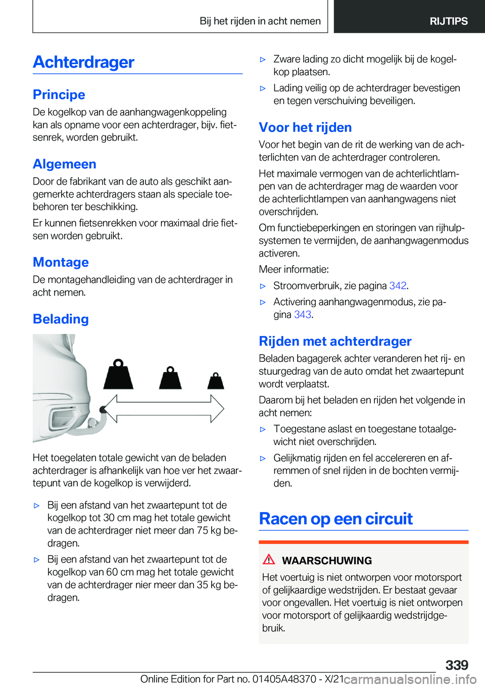 BMW X4 2022  Instructieboekjes (in Dutch) �A�c�h�t�e�r�d�r�a�g�e�r
�P�r�i�n�c�i�p�e
�D�e��k�o�g�e�l�k�o�p��v�a�n��d�e��a�a�n�h�a�n�g�w�a�g�e�n�k�o�p�p�e�l�i�n�g �k�a�n��a�l�s��o�p�n�a�m�e��v�o�o�r��e�e�n��a�c�h�t�e�r�d�r�a�g�e�r�,��