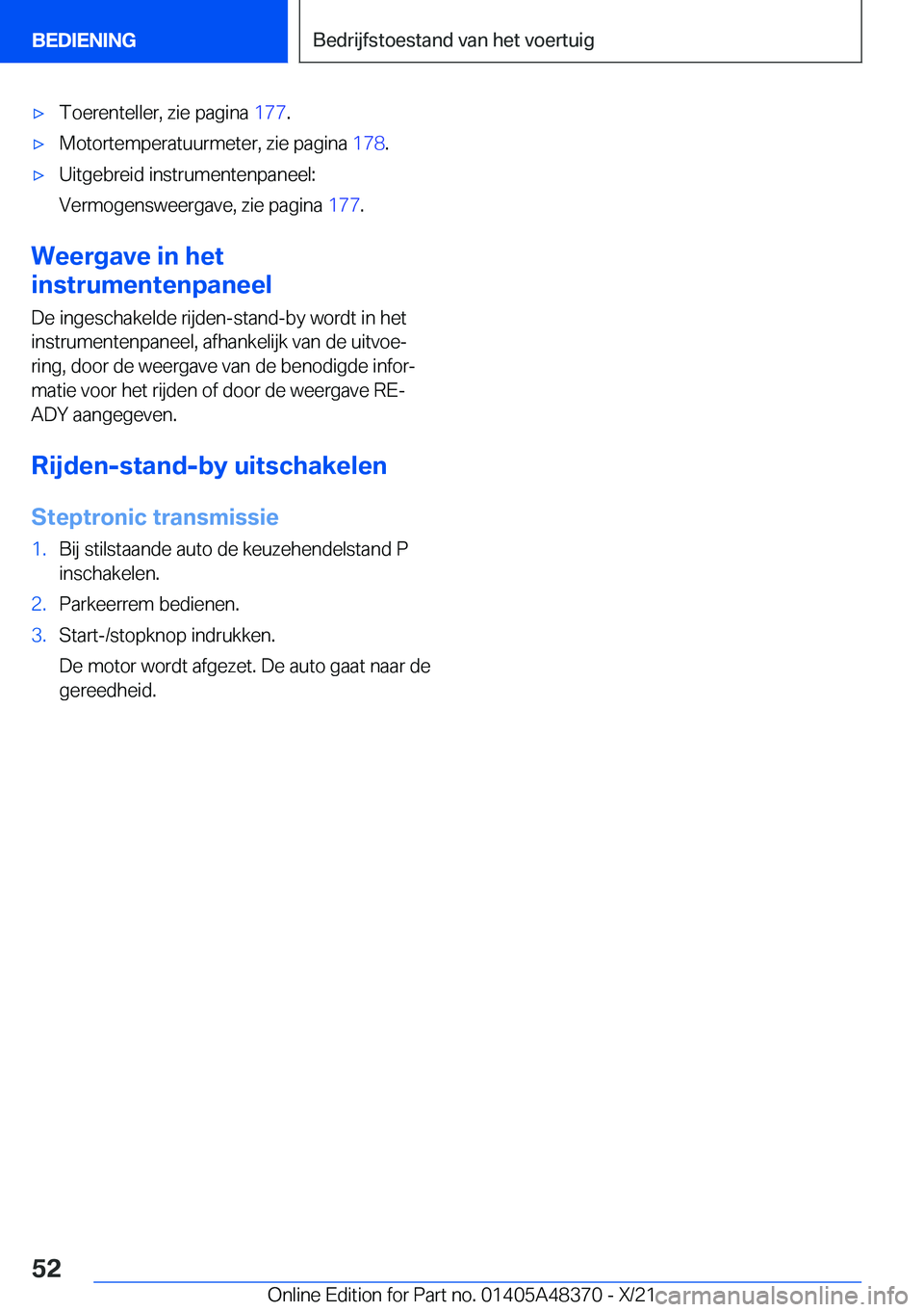 BMW X4 2022  Instructieboekjes (in Dutch) 'x�T�o�e�r�e�n�t�e�l�l�e�r�,��z�i�e��p�a�g�i�n�a��1�7�7�.'x�M�o�t�o�r�t�e�m�p�e�r�a�t�u�u�r�m�e�t�e�r�,��z�i�e��p�a�g�i�n�a� �1�7�8�.'x�U�i�t�g�e�b�r�e�i�d��i�n�s�t�r�u�m�e�n�t�e�n�
