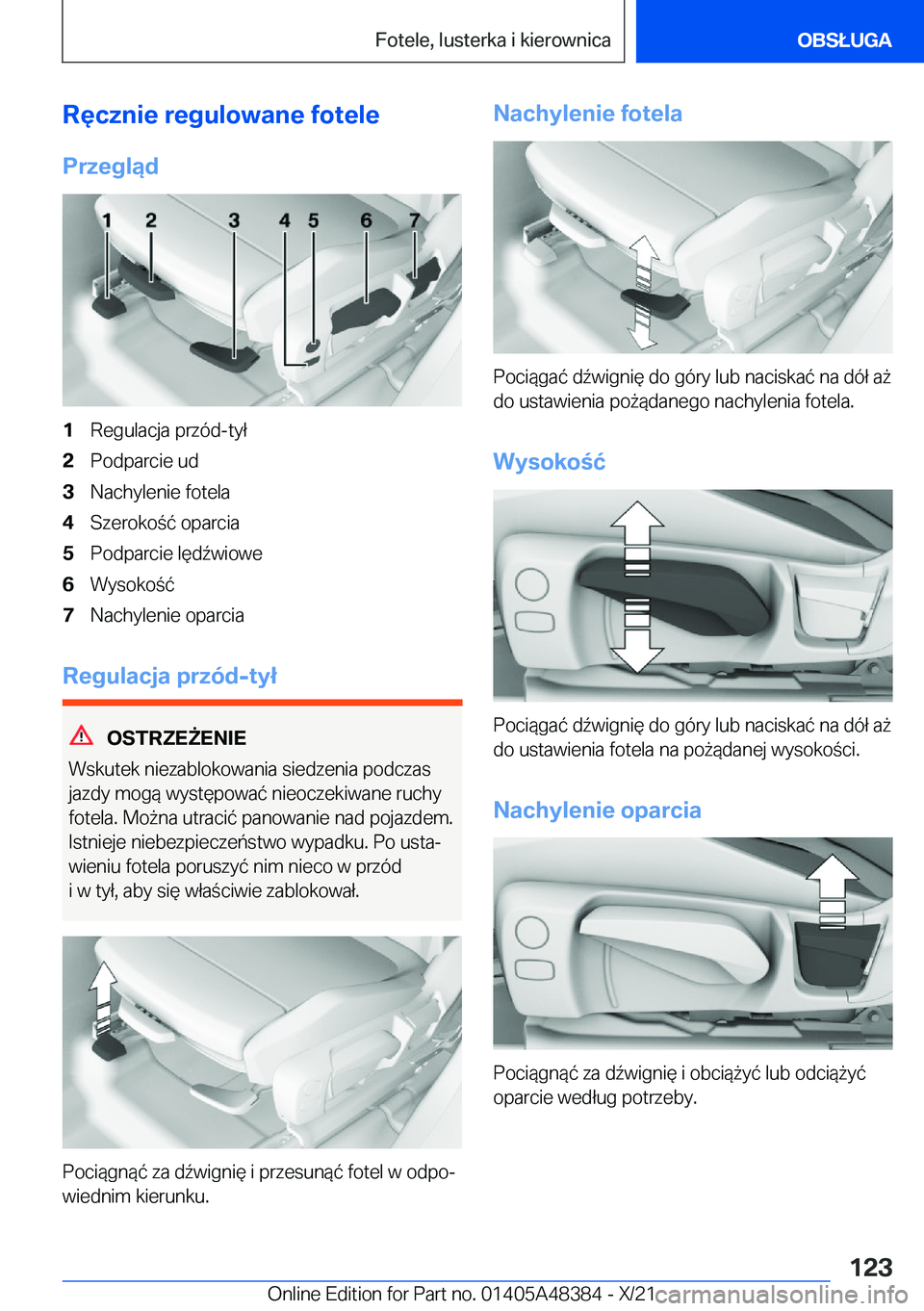 BMW X4 2022  Instrukcja obsługi (in Polish) �R�