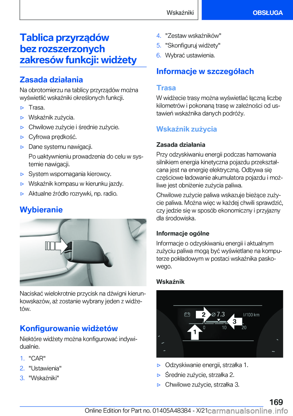 BMW X4 2022  Instrukcja obsługi (in Polish) �T�a�b�l�i�c�a��p�r�z�y�r�z�ą�d�