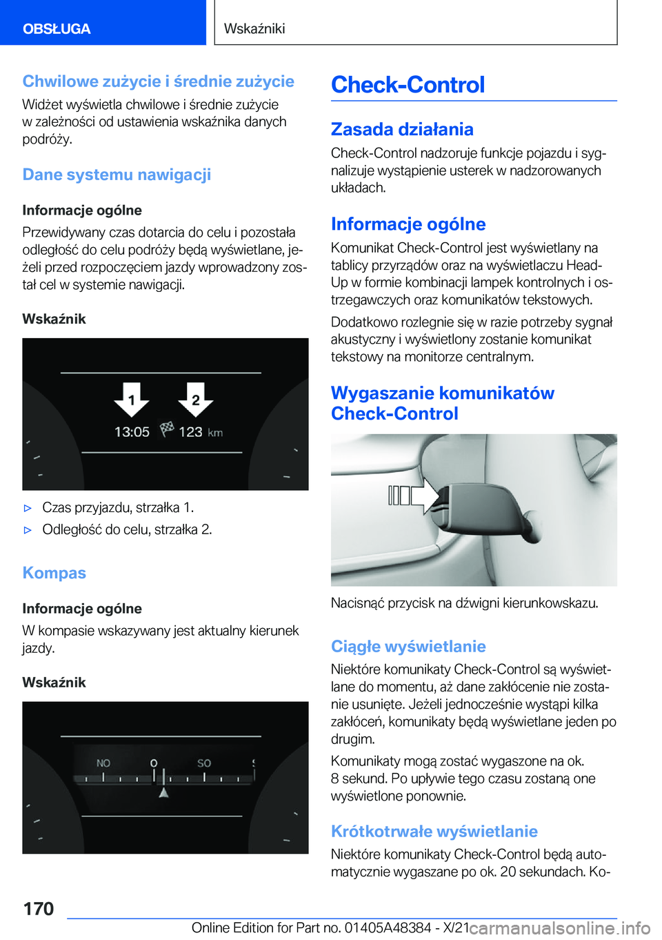 BMW X4 2022  Instrukcja obsługi (in Polish) �C�h�w�i�l�o�w�e��z�u9�y�c�i�e��i��r�e�d�n�i�e��z�u9�y�c�i�e�W�i�d9�e�t��w�y�w�i�e�t�l�a��c�h�w�i�l�o�w�e��i��r�e�d�n�i�e��z�u9�y�c�i�e�w��z�a�l�e9�n�o�c�i��o�d��u�s�t�a�w�i�e