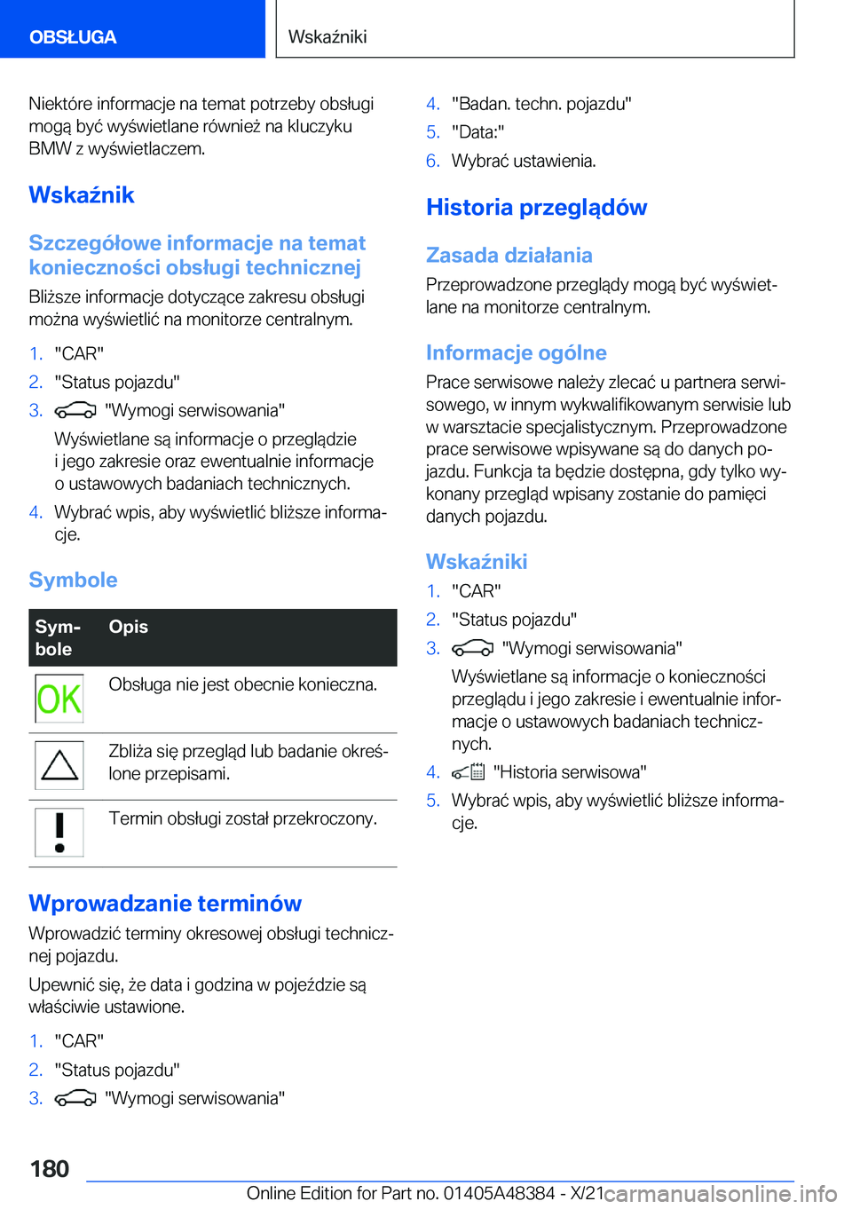 BMW X4 2022  Instrukcja obsługi (in Polish) �N�i�e�k�t�