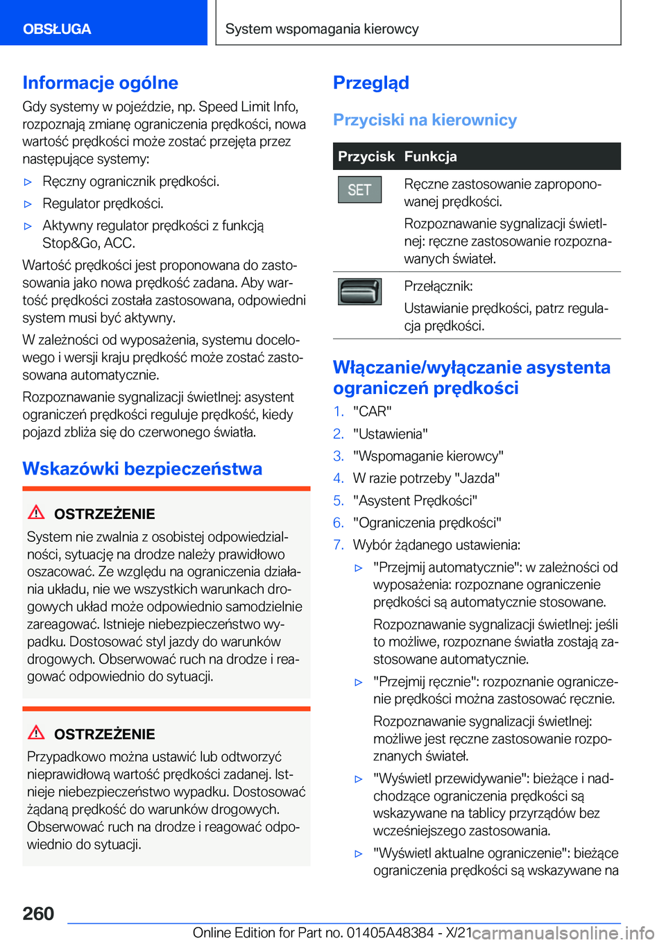 BMW X4 2022  Instrukcja obsługi (in Polish) �I�n�f�o�r�m�a�c�j�e��o�g�