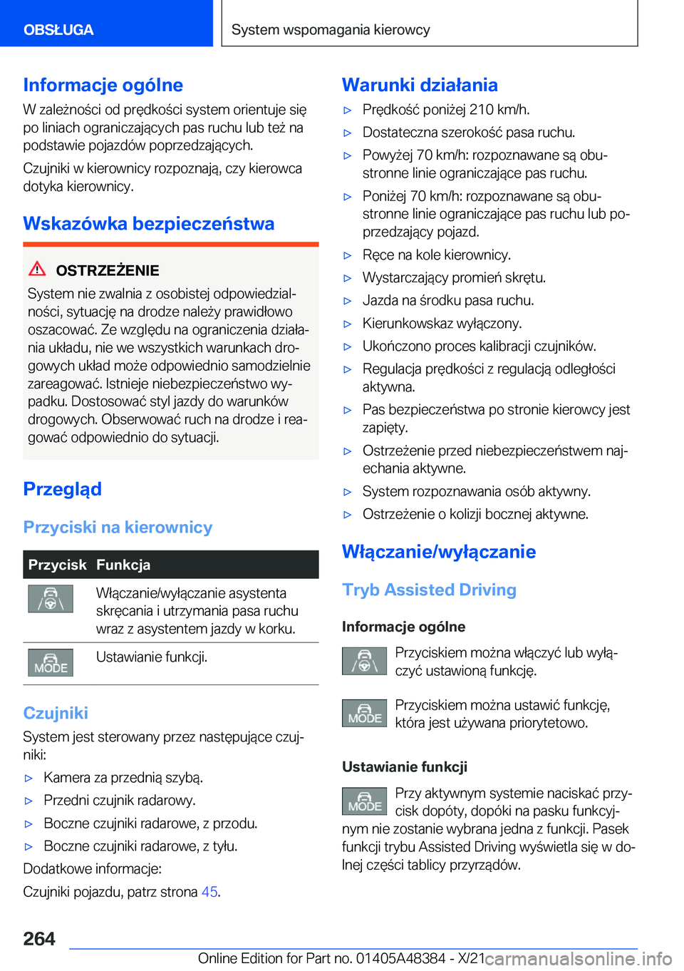BMW X4 2022  Instrukcja obsługi (in Polish) �I�n�f�o�r�m�a�c�j�e��o�g�