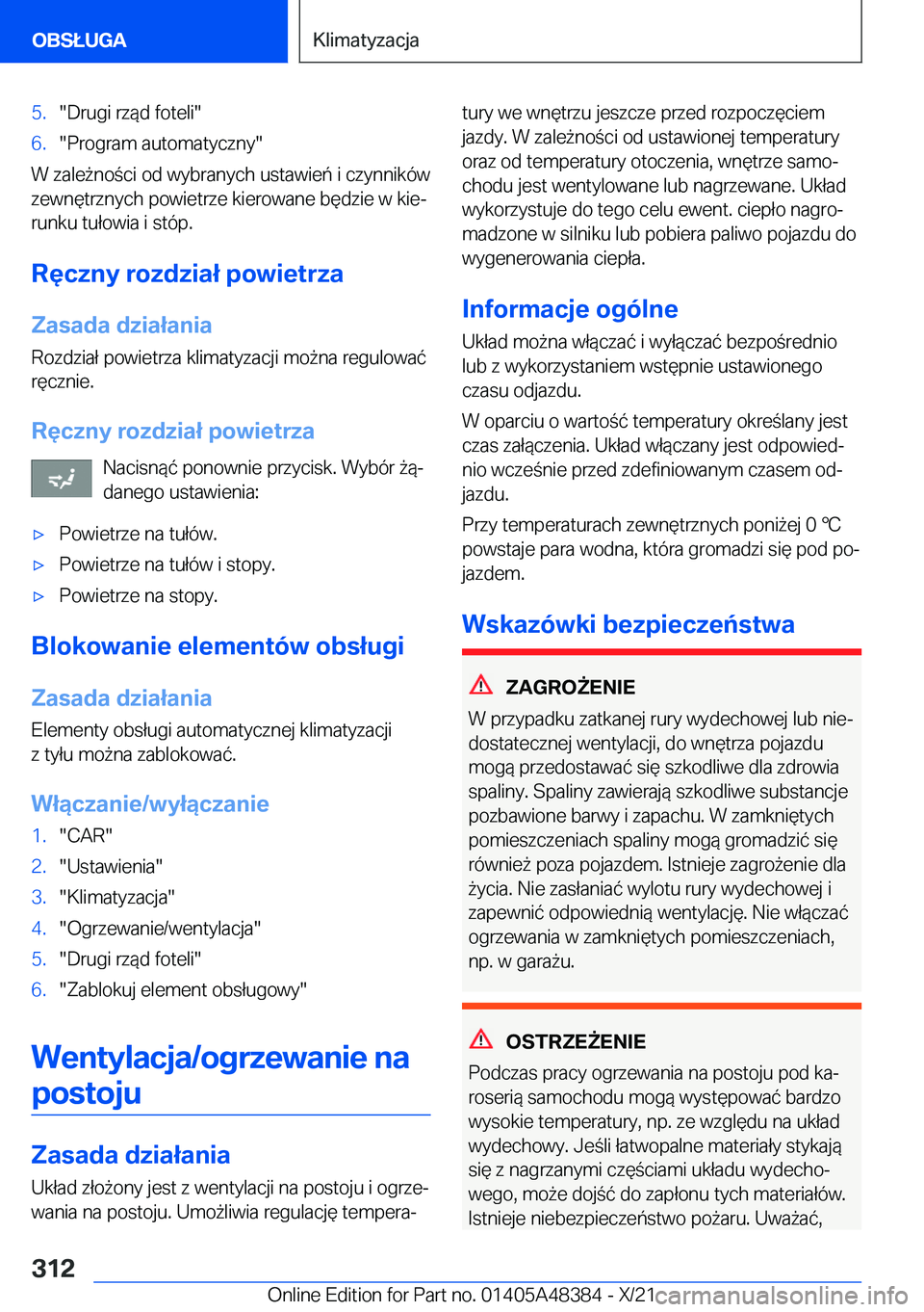 BMW X4 2022  Instrukcja obsługi (in Polish) �5�.��D�r�u�g�i��r�z�