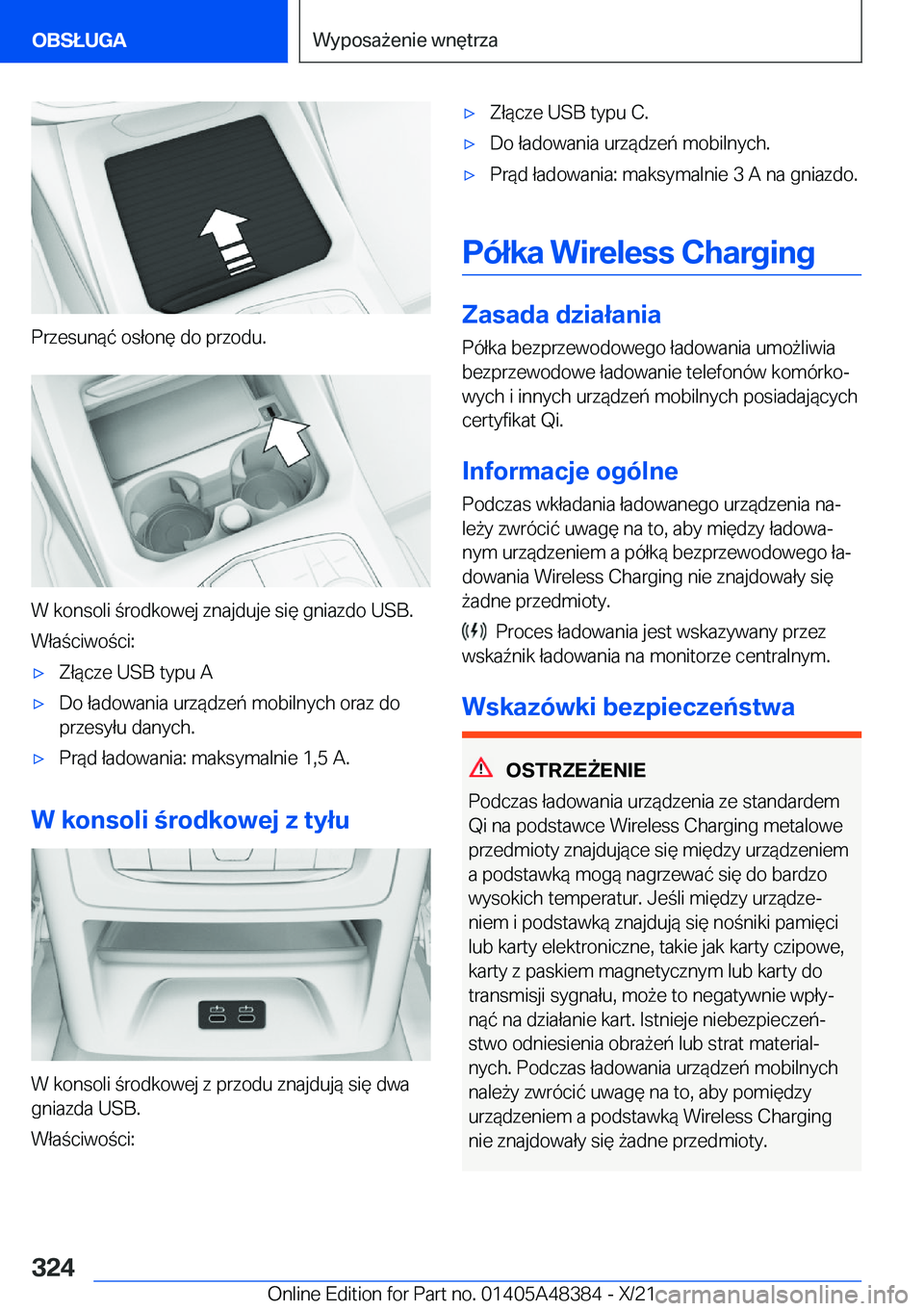 BMW X4 2022  Instrukcja obsługi (in Polish) �P�r�z�e�s�u�n�