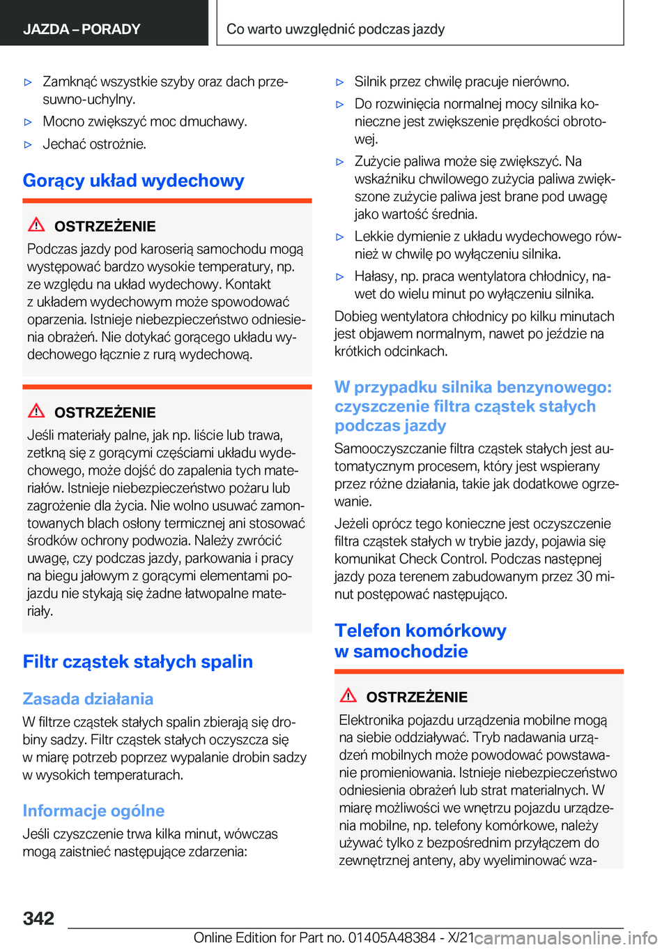 BMW X4 2022  Instrukcja obsługi (in Polish) 'x�Z�a�m�k�n�