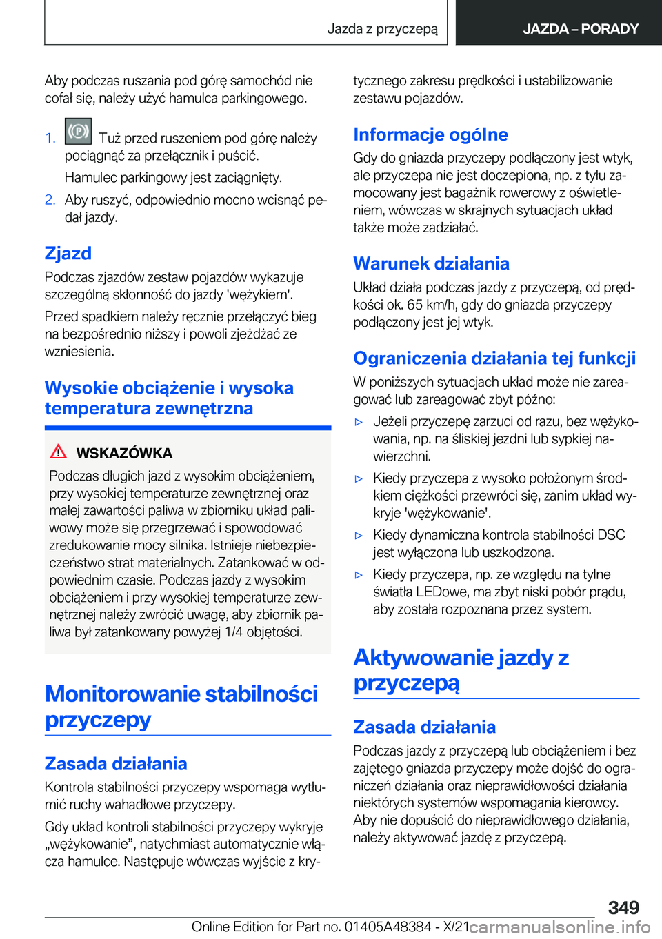 BMW X4 2022  Instrukcja obsługi (in Polish) �A�b�y��p�o�d�c�z�a�s��r�u�s�z�a�n�i�a��p�o�d��g�