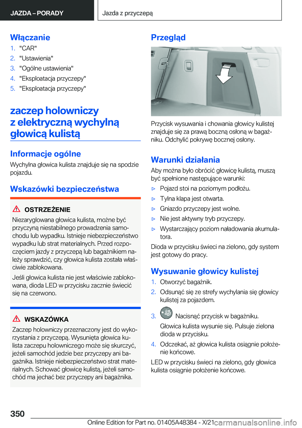 BMW X4 2022  Instrukcja obsługi (in Polish) �W�ł�ą�c�z�a�n�i�e�1�.��C�A�R��2�.��U�s�t�a�w�i�e�n�i�a��3�.��O�g�