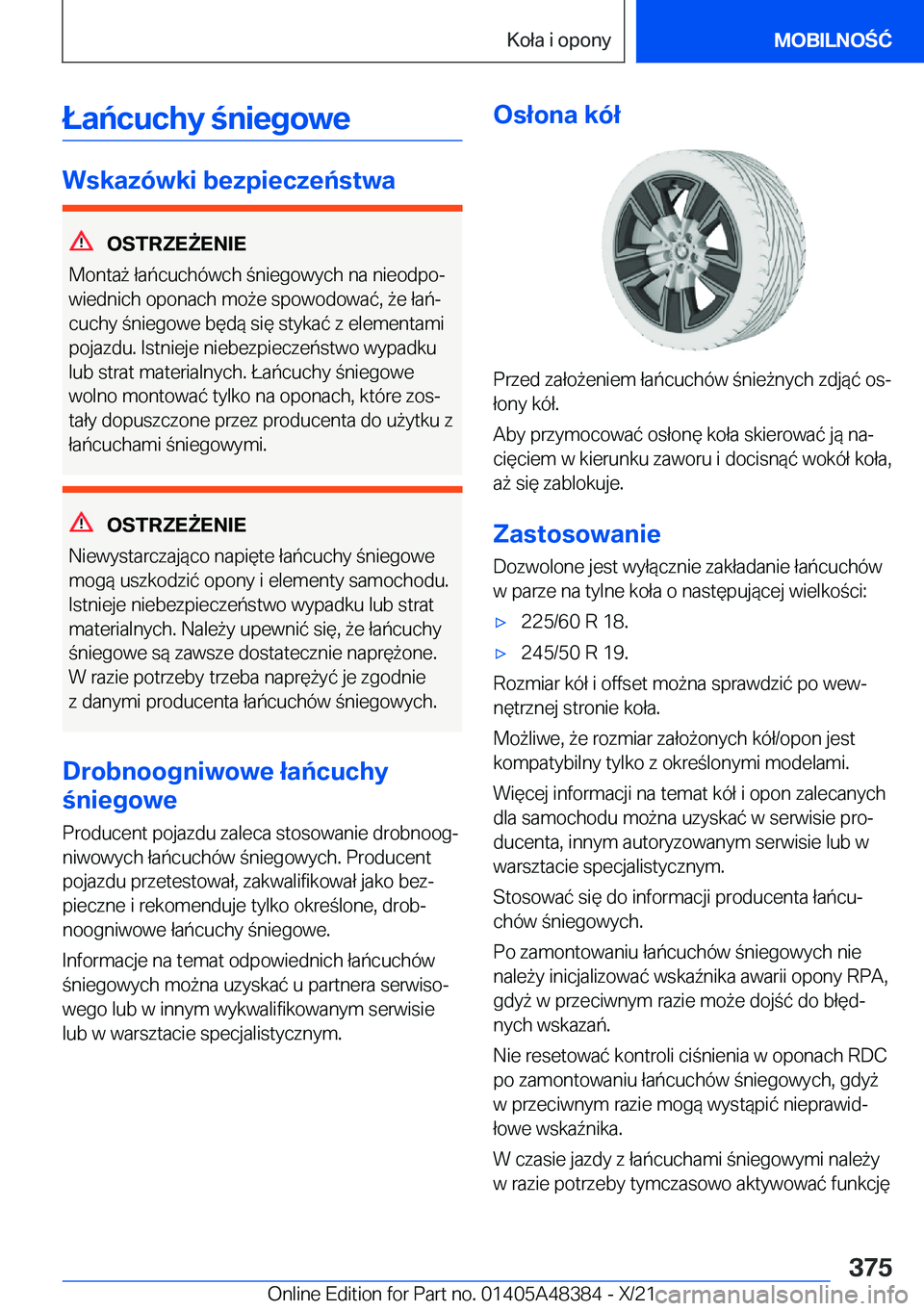 BMW X4 2022  Instrukcja obsługi (in Polish) �Ł�a�