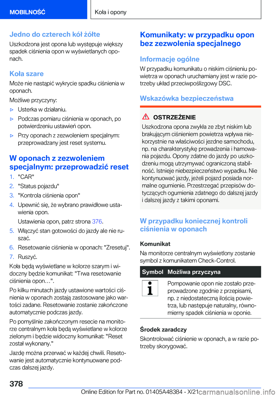 BMW X4 2022  Instrukcja obsługi (in Polish) �J�e�d�n�o��d�o��c�z�t�e�r�e�c�h��k�