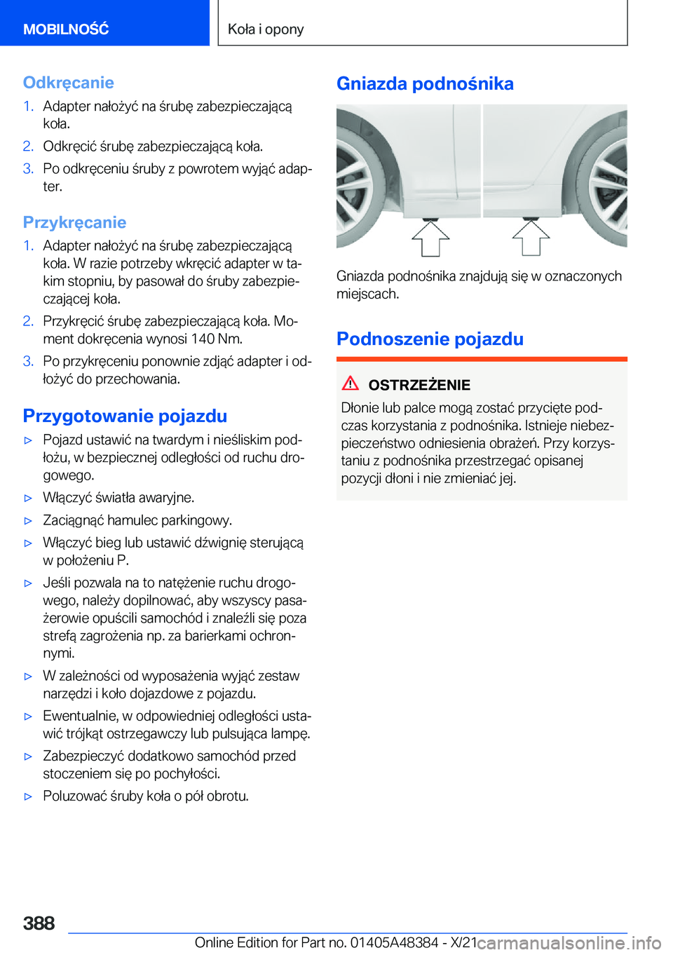 BMW X4 2022  Instrukcja obsługi (in Polish) �O�d�k�r�