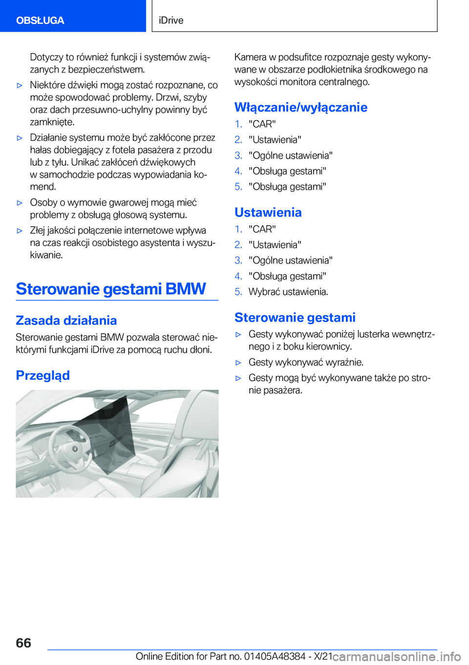 BMW X4 2022  Instrukcja obsługi (in Polish) �D�o�t�y�c�z�y��t�o��r�