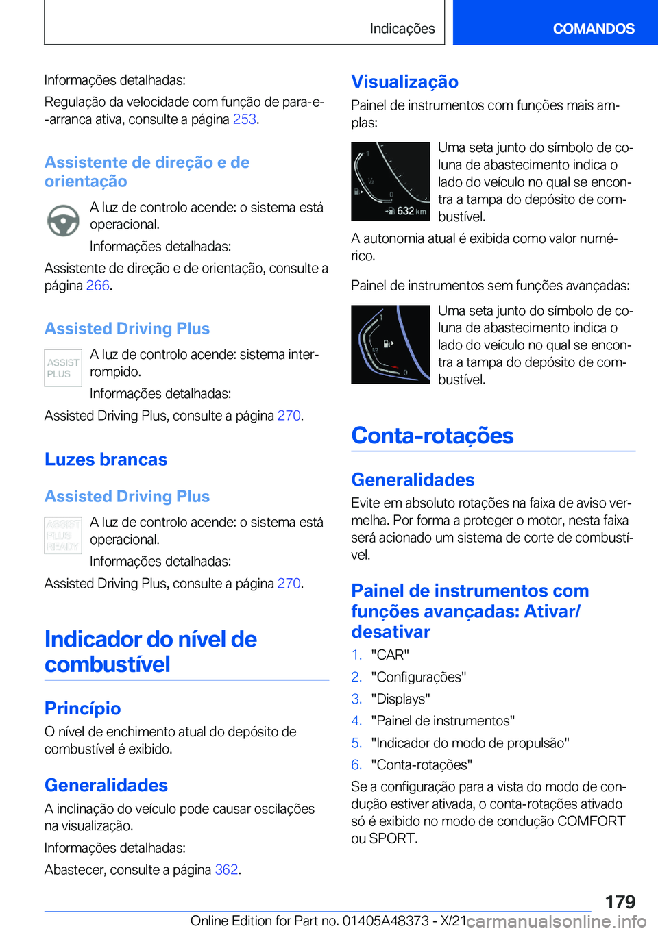 BMW X4 2022  Manual do condutor (in Portuguese) �I�n�f�o�r�m�a�