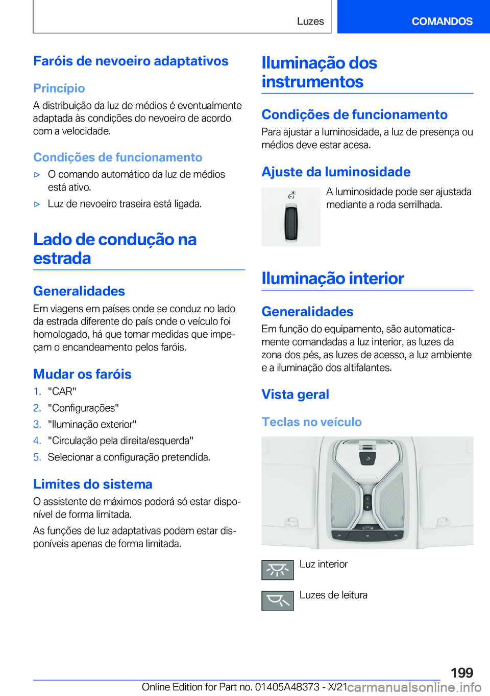BMW X4 2022  Manual do condutor (in Portuguese) �F�a�r�