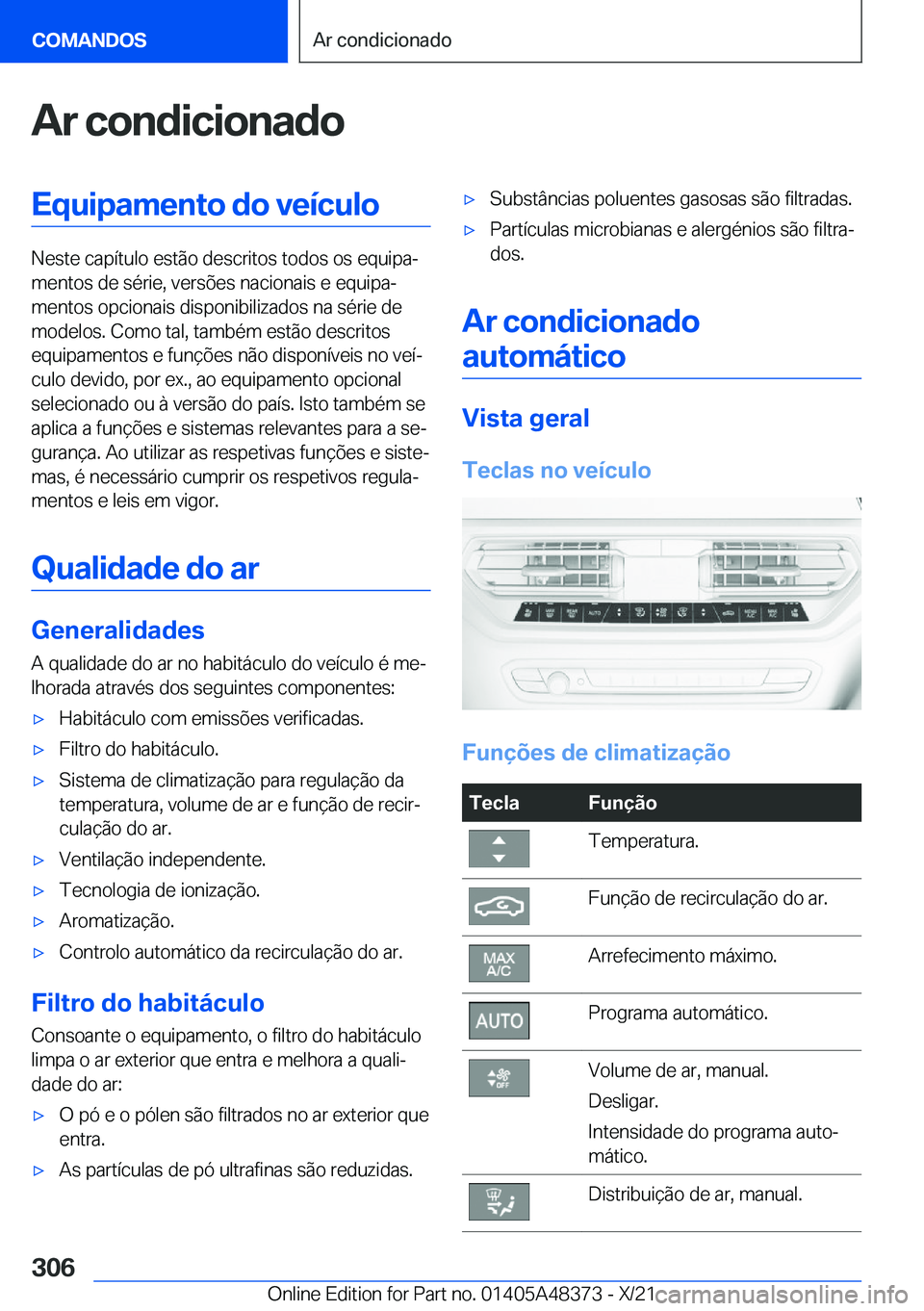 BMW X4 2022  Manual do condutor (in Portuguese) �A�r��c�o�n�d�i�c�i�o�n�a�d�o�E�q�u�i�p�a�m�e�n�t�o��d�o��v�e�